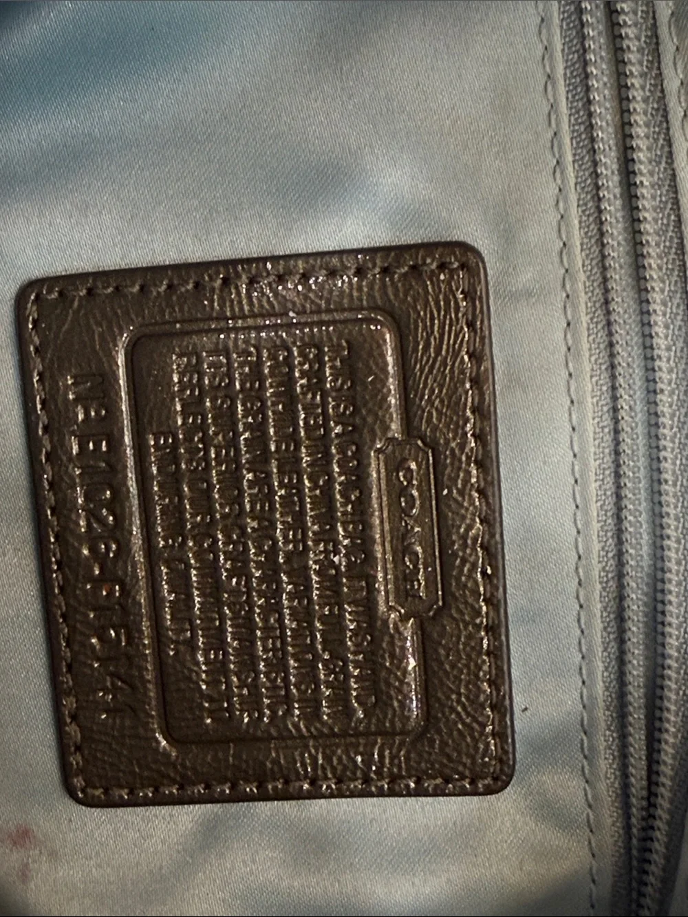 Coach exterior metallic inside